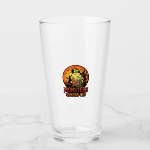 Monsters Mum Halloween Skeleton Pumpkin Owl Spooky Glass