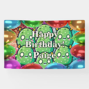 Monsters Personalised character birthday banner