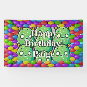 Monsters Personalised character birthday banner