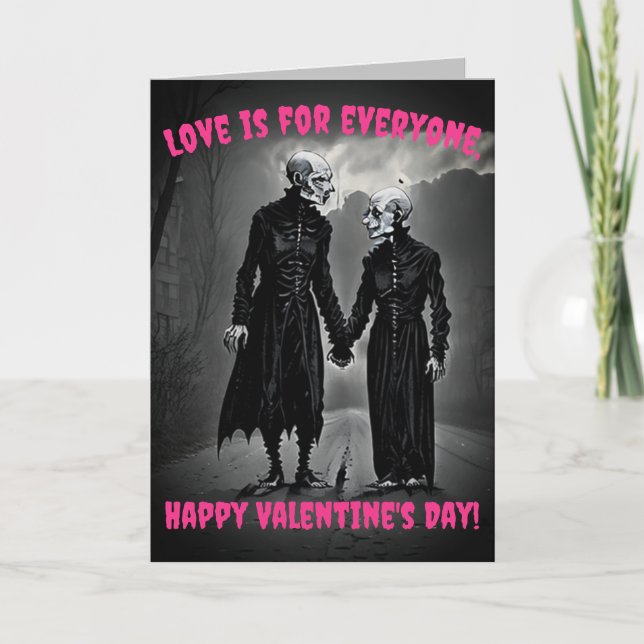 Monsters Valentine's Card - Funny & Different (Front)