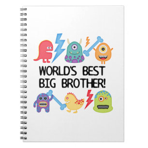 Monsters World Best Big Brother Notebook