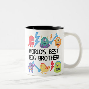 Monsters World Best Big Brother Two-Tone Coffee Mug