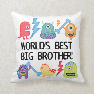 Monsters World's Best Big Brother Cushion