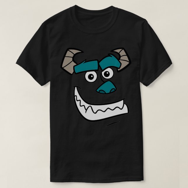 MonstersHalloween Sulley Face Costume  T-Shirt (Design Front)
