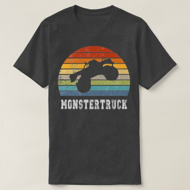 Monstertruck Vintage Design T-Shirt (Design Front)