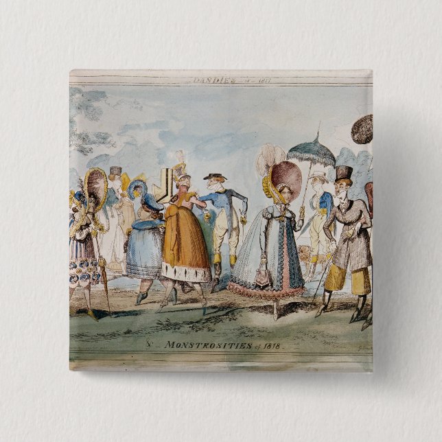 Monstrosities of 1818 15 cm square badge (Front)