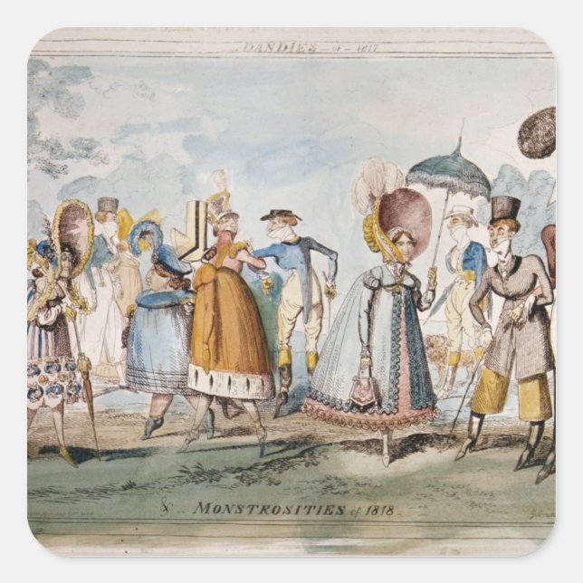 Monstrosities of 1818 square sticker (Front)