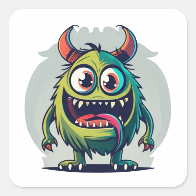 Monstrous Marvels Square Sticker (Front)