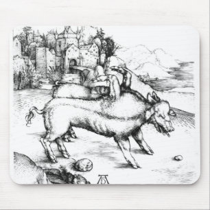 Monstrous Pig Mouse Pad
