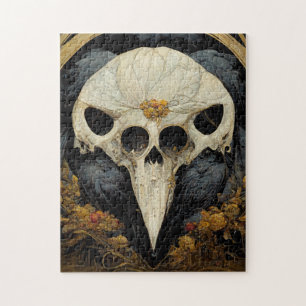 Monstrous Raven Horror Goth Gothic Jigsaw Puzzle