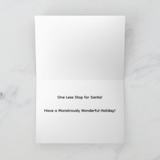 Monstrously Wonderful/ Dark Santa Holiday Card