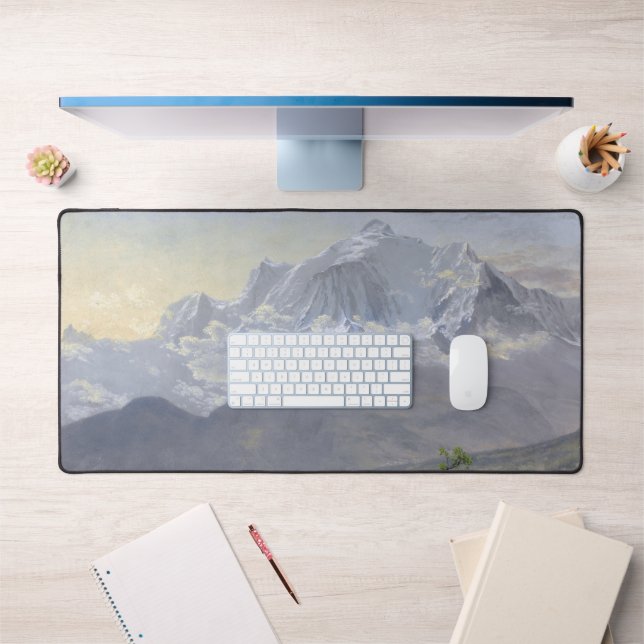 Mont Blanc, Albert Bierstadt Desk Mat (Office 1)