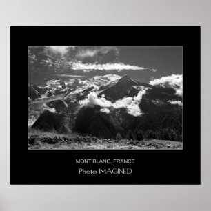 MONT BLANC, CHAMONIX, FRANCE POSTER