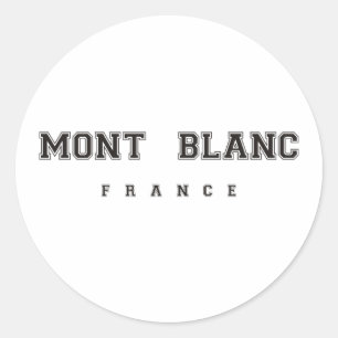 Mont Blanc France Classic Round Sticker