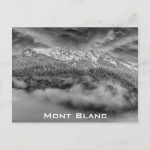 Mont Blanc France French Alps Travel Photo Postcard