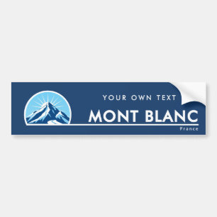 Mont Blanc France mountain ski resort Bumper Sticker