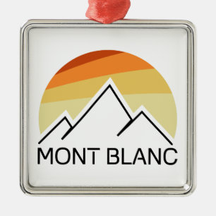 Mont Blanc France Retro Metal Ornament