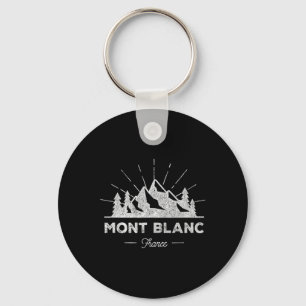 Mont Blanc France T Shirt Vintage Skiing Retro Tee Key Ring