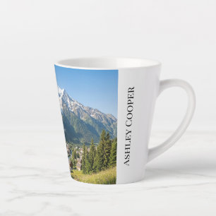 Mont Blanc French Alps Chamonix Custom Latte Mug