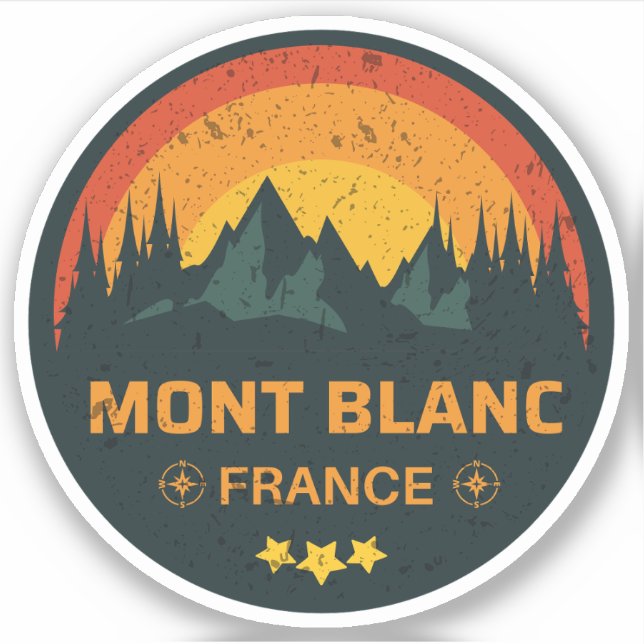 Mont Blanc hiking french adventure- Monte Bianco (Front)