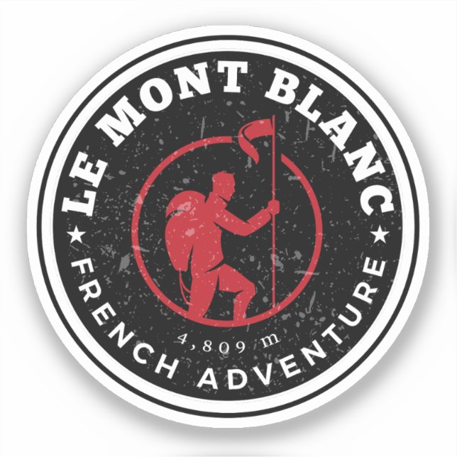 Mont Blanc hiking french adventure- Monte Bianco (Front)