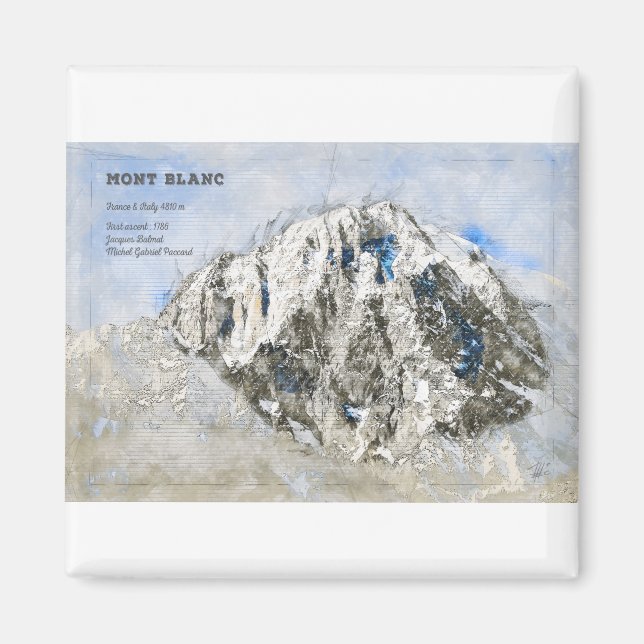 Mont Blanc Magnet (Front)