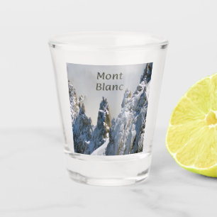 Mont Blanc Monte Bianco White Mountain Alps Europe Shot Glass