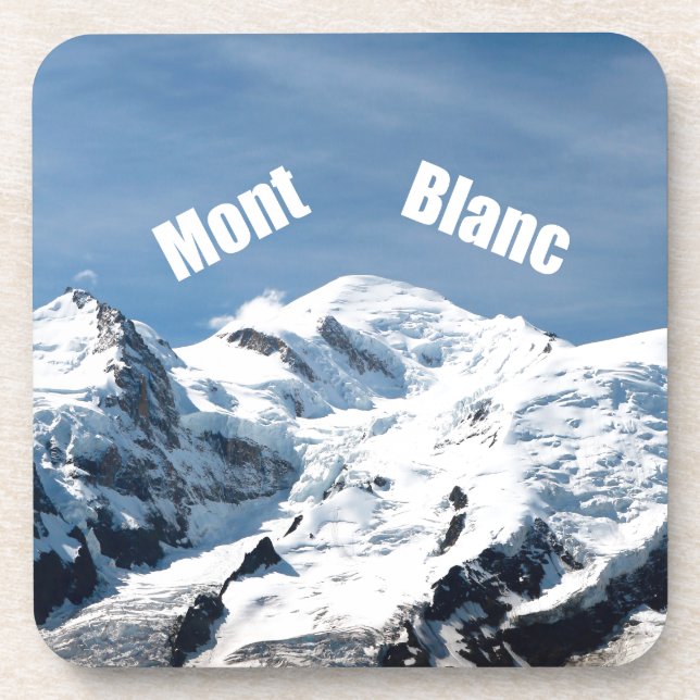 Mont Blanc Mountain - Magnificent! Coaster (Front)