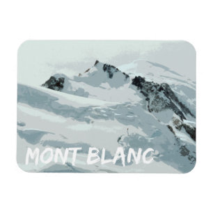 Mont Blanc Mountain Peak, France Magnet