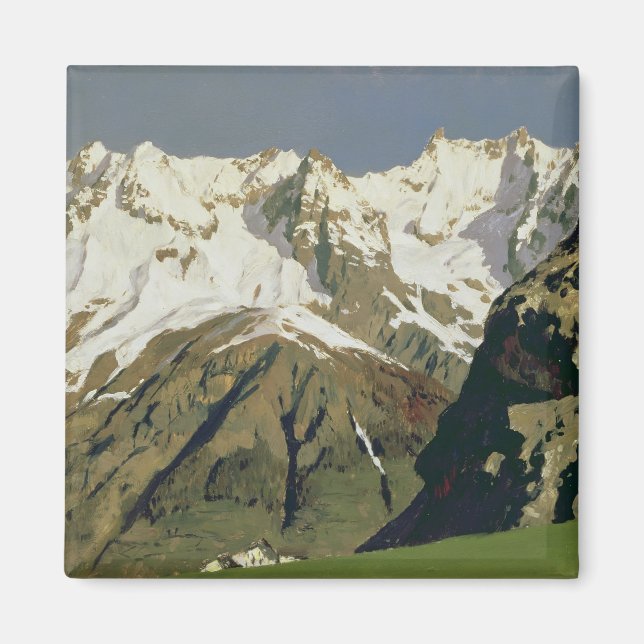 Mont Blanc Mountains, 1897 Magnet (Front)