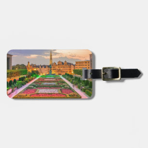 Mont des Arts Brussels Belgium stylised Luggage Tag