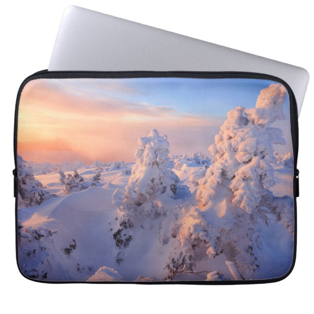 Mont Logan Sunrise Gaspesie National Park Quebec Laptop Sleeve (Front)