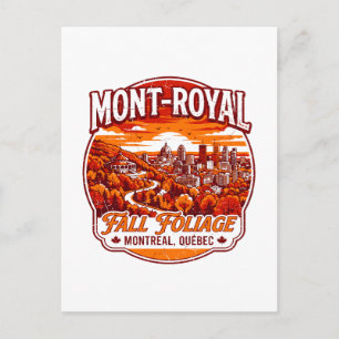 Mont Royal Fall Foliage Montreal Quebec Postcard
