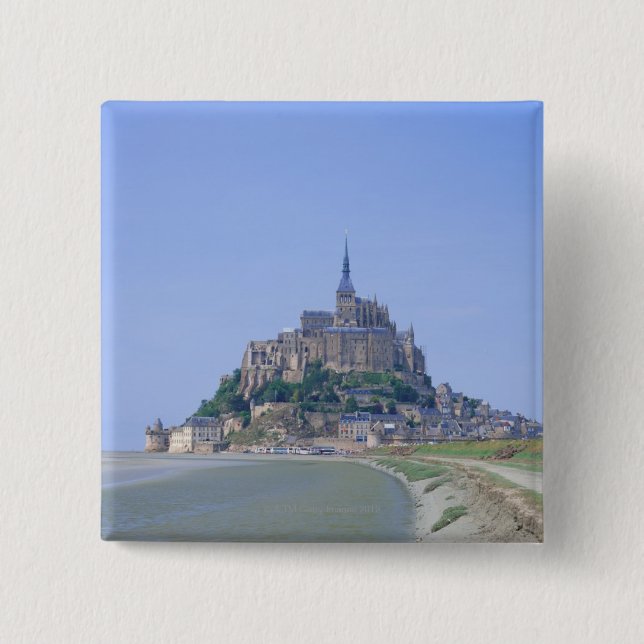Mont Saint Michel 15 Cm Square Badge (Front)