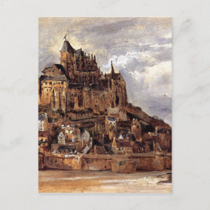 Mont Saint-Michel by Theodore Rousseau Postcard