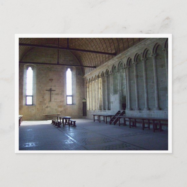 Mont Saint Michel Cathedral Postcard (Front)