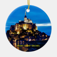 Mont-Saint-Michel Christmas Ornament
