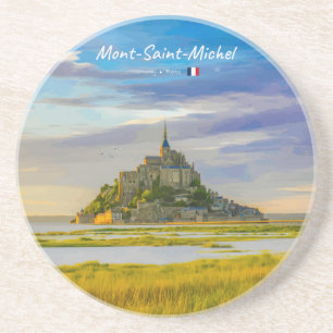Mont-Saint-Michel, France - Mediaeval Abbey Coaster