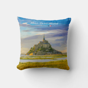 Mont-Saint-Michel, France - Mediaeval Abbey Cushion