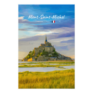 Mont-Saint-Michel, France - Mediaeval Abbey Photo Print