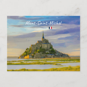 Mont-Saint-Michel, France - Mediaeval Abbey Postcard