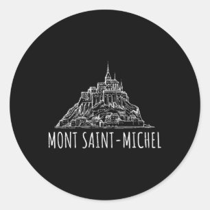 Mont Saint-michel France Normandy Europe Vacation Classic Round Sticker