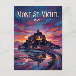 Mont Saint-Michel France Postcard