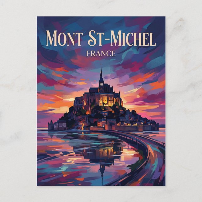 Mont Saint-Michel France Postcard (Front)