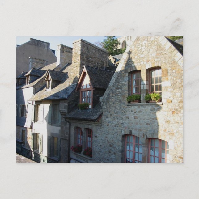 Mont-Saint-Michel. Houses Postcard (Front)