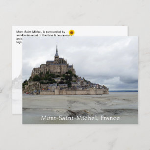 Mont-Saint-Michel Low Tide, Normandy, France - Postcard