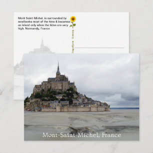 Mont-Saint-Michel Low Tide, Normandy, France - Postcard