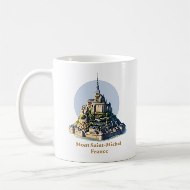 Mont Saint-Michel Normandy France Coffee Mug (Left)