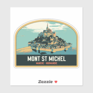 Mont Saint Michel original illustration France Sti