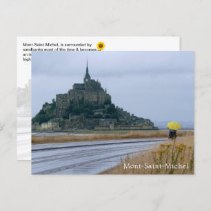 Mont-Saint-Michel Rainy Day, Normandy, France - Postcard